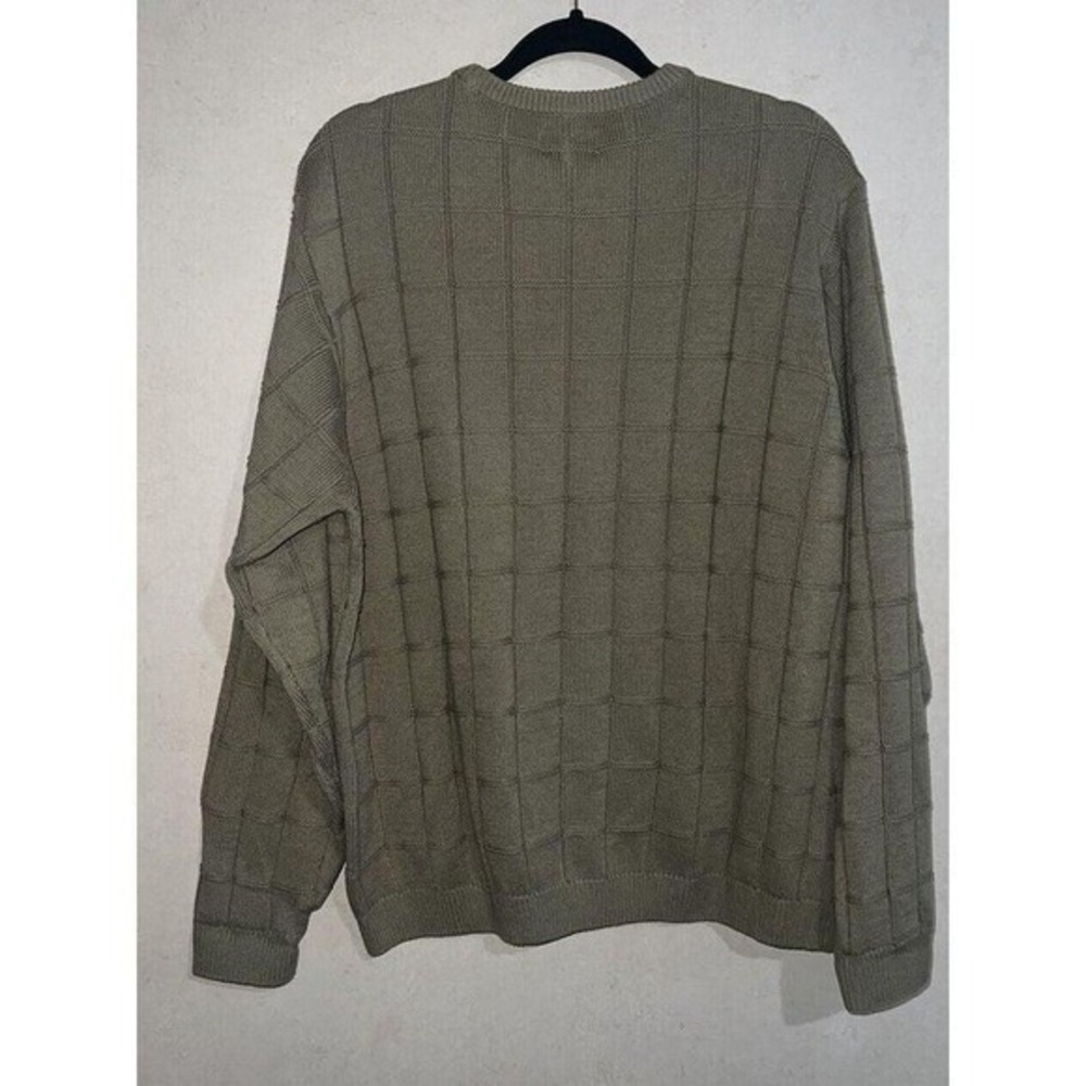 VTG National Geographic Travel Collection Tan Large Pullover Sweater 100% Cotton - Picture 4 of 7